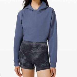 Lululemon NWT All Yours Cropped Hoodie | Ink Blue